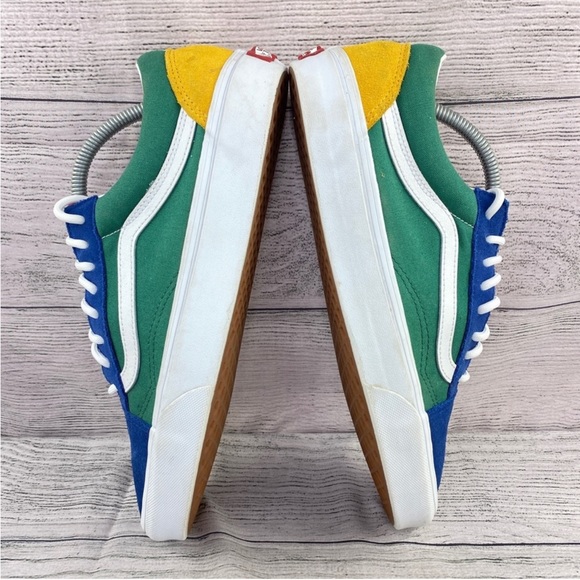 Vans Yacht Club Color Block Suede Canvas Lace Up Sneakers Multi Color 9.5 - Picture 3 of 11